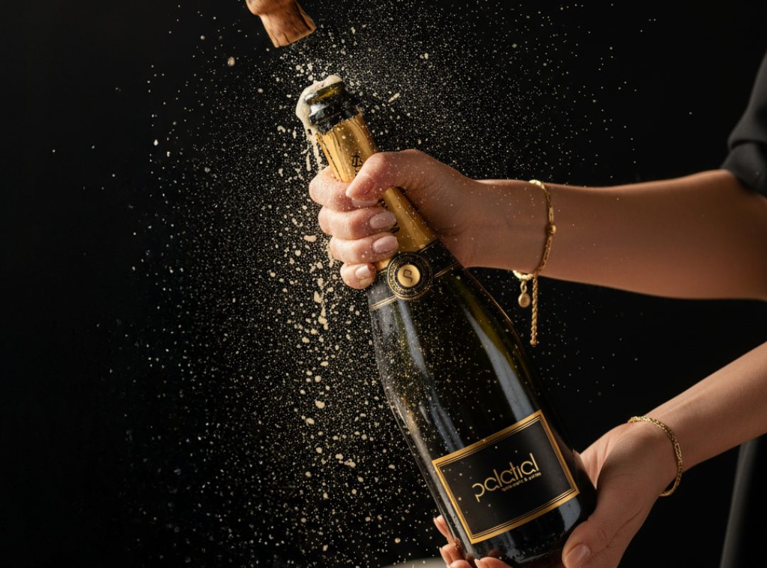 Firefly_ultra realistic cinematic vertical shot of a luxury champagne bottle just after the c 98040 copy